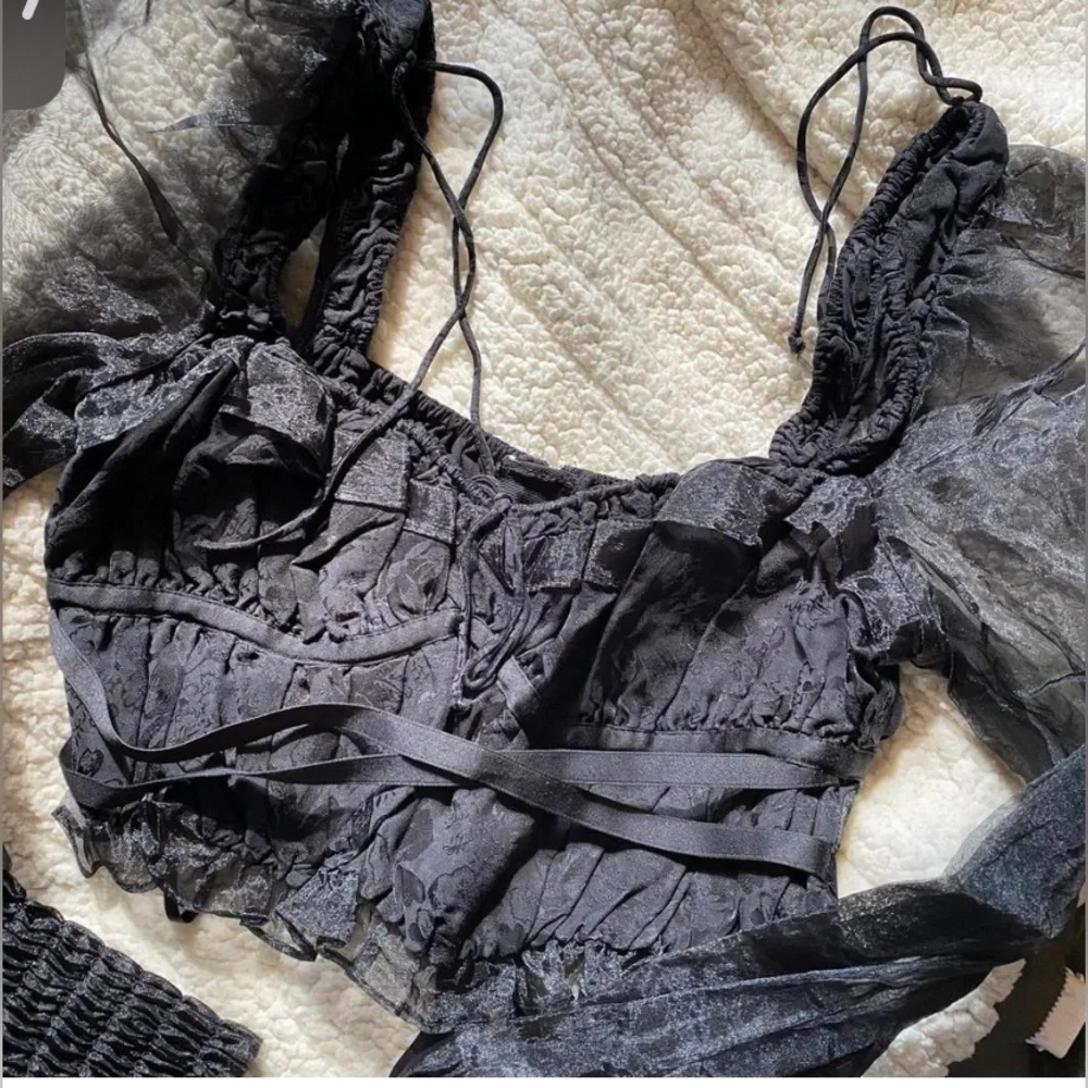 For Love and Lemons Elegant Black Top - Picture 5 of 6